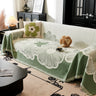 Floral Sofa Slipcovers Reversible Sofa Throw Covers with Tassels Pretty Furniture Covers for Sofas