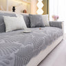 Sofa Cover for Leather & Fabric Couches, 3D Leaf Embossed Quilted Furniture Covers