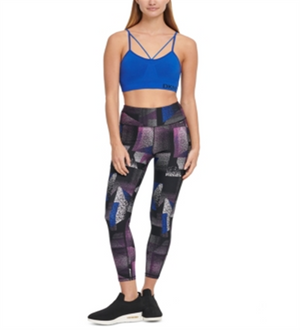 DKNY Women's Low Impact Everyday Sports Bra Blue Size Large