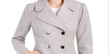 Maison Jules Women's Double Breasted Peacoat Gray Size Large