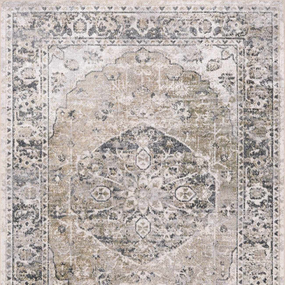 Rudo Beige Flat Pile Washable Rug