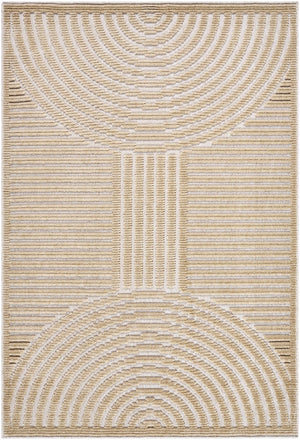Deron Beige Washable Area Rug
