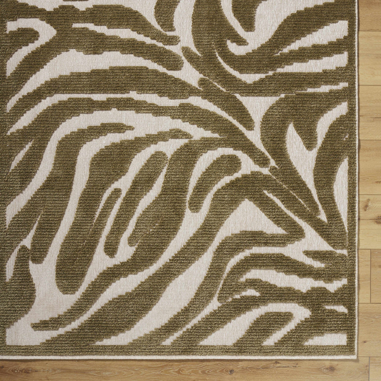 Keto Olive Washable Area Rug
