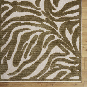 Keto Olive Washable Area Rug