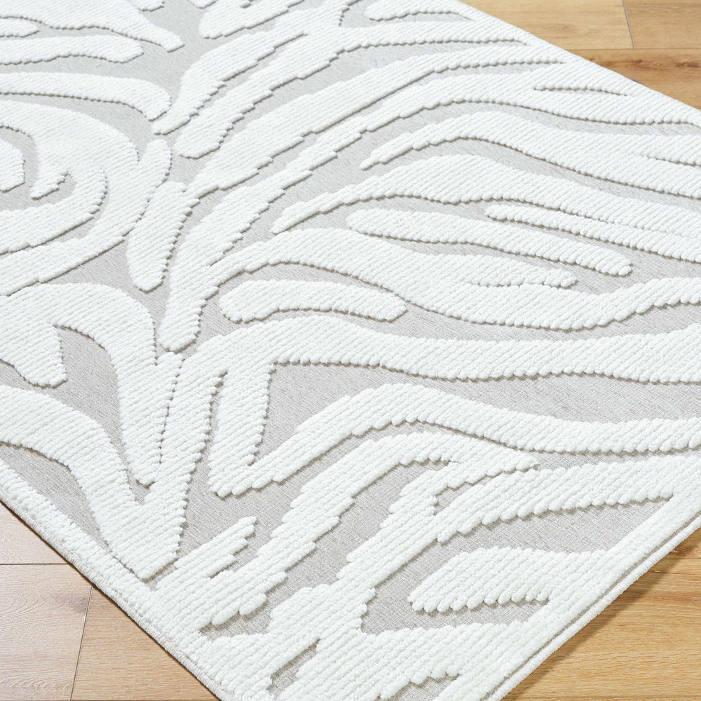 Keto Off-White 3D Washable Area Rug