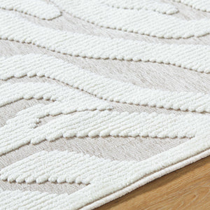 Keto Off-White 3D Washable Area Rug