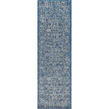 Tela Bohemian Textured Weave Floral Indoor/Outdoor Runner Rug