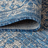 Tela Bohemian Textured Weave Floral Indoor/Outdoor Runner Rug