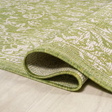 Tela Bohemian Textured Weave Floral Indoor/Outdoor Runner Rug