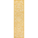 Tela Bohemian Textured Weave Floral Indoor/Outdoor Runner Rug