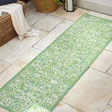 Tela-Bohemian-Textured-Weave-Floral-Indoor/Outdoor-Runner-Rug-Runner-Rugs