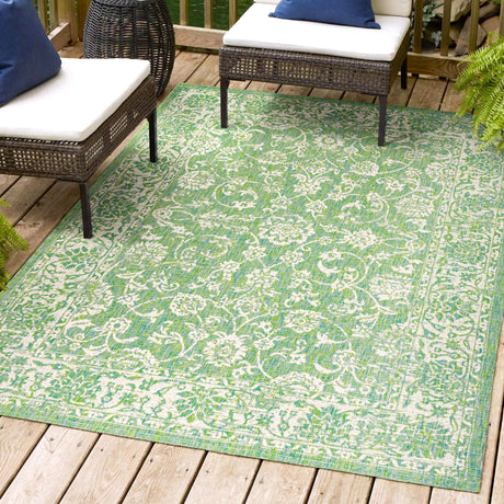 Tela-Bohemian-Textured-Weave-Floral-Indoor/Outdoor-Area-Rug-Area-Rugs