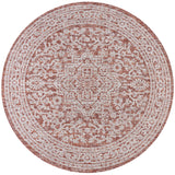 Sinjuri Medallion Weave Indoor/Outdoor Round Area Rug