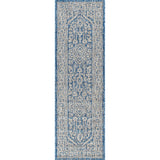 Sinjuri Medallion Textured Weave Indoor/Outdoor Runner Rug