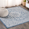 Sinjuri Medallion Textured Indoor/Outdoor Square Area Rug