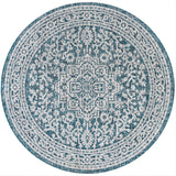 Sinjuri Medallion Weave Indoor/Outdoor Round Area Rug