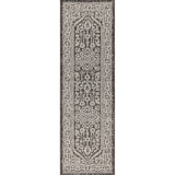 Sinjuri Medallion Textured Weave Indoor/Outdoor Runner Rug