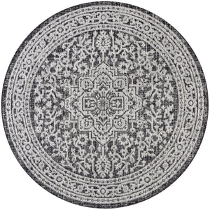 Sinjuri Medallion Weave Indoor/Outdoor Round Area Rug