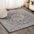 Sinjuri-Medallion-Textured-Indoor/Outdoor-Square-Area-Rug-Area-Rugs