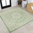 Sinjuri-Medallion-Textured-Weave-Indoor/Outdoor-Square-Area-Rug-Area-Rugs