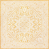 Sinjuri Medallion Textured Weave Indoor/Outdoor Square Area Rug