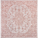 Rozetta Boho Medallion Textured Weave Indoor/Outdoor Square Area Rug