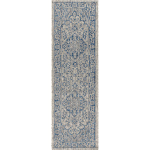 Rozetta Boho Medallion Textured Weave Indoor/Outdoor Runner Rug