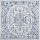 Rozetta Boho Medallion Textured Weave Indoor/Outdoor Square Area Rug