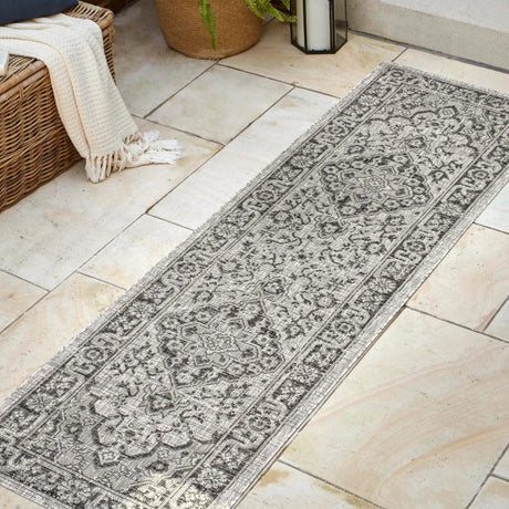 Rozetta-Boho-Medallion-Textured-Weave-Indoor/Outdoor-Runner-Rug-Runner-Rugs