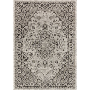 Rozetta Boho Medallion Textured Weave Indoor/Outdoor Area Rug