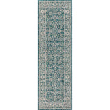 Palazzo Vine and Border Textured Weave Indoor/Outdoor Runner Rug