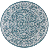 Palazzo Vine and Border Textured Weave Indoor/Outdoor Round Area Rug