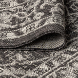 Palazzo Vine and Border Textured Weave Indoor/Outdoor Runner Rug