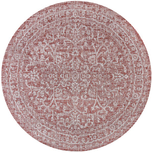 Malta Bohemian Medallion Weave Indoor/Outdoor Round Area Rug