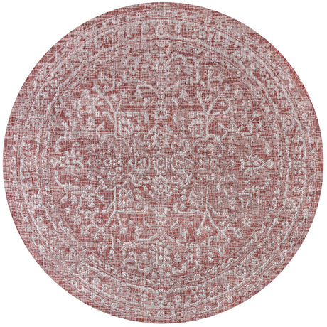 Malta Bohemian Medallion Weave Indoor/Outdoor Round Area Rug