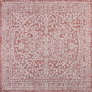 Malta Bohemian Medallion Textured Indoor/Outdoor Square Area Rug