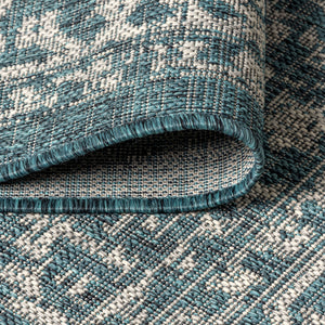 Malta Bohemian Medallion Textured Indoor/Outdoor Square Area Rug