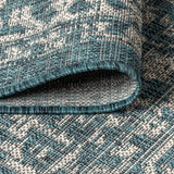 Malta Bohemian Medallion Textured Weave Indoor/Outdoor Area Rug