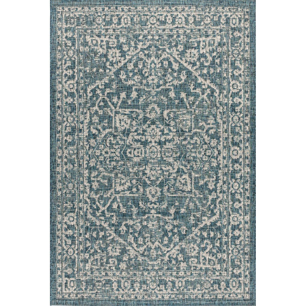 Malta Bohemian Medallion Textured Weave Indoor/Outdoor Area Rug
