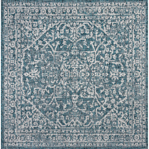 Malta Bohemian Medallion Textured Indoor/Outdoor Square Area Rug