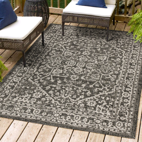 Malta-Bohemian-Medallion-Textured-Weave-Indoor/Outdoor-Area-Rug-Area-Rugs