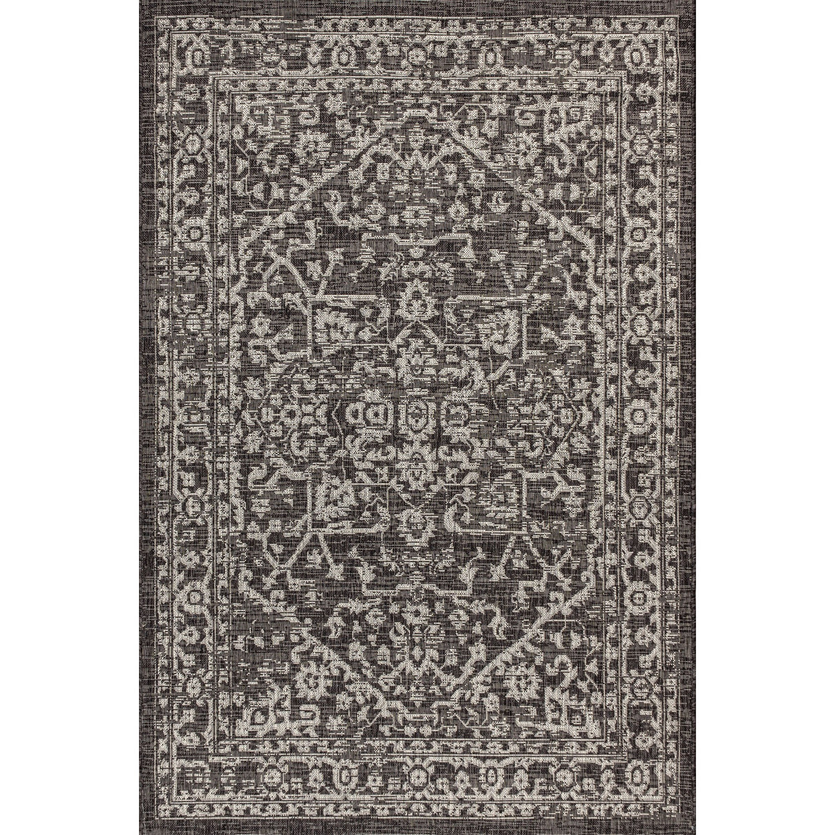 Malta Bohemian Medallion Textured Weave Indoor/Outdoor Area Rug