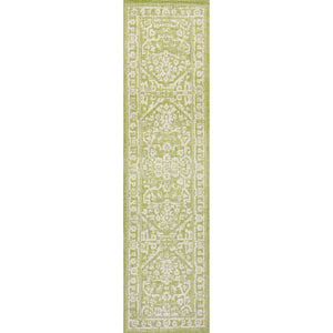 Malta Bohemian Medallion Textured Weave Indoor/Outdoor Runner Rug