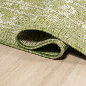 Malta Bohemian Medallion Textured Weave Indoor/Outdoor Runner Rug