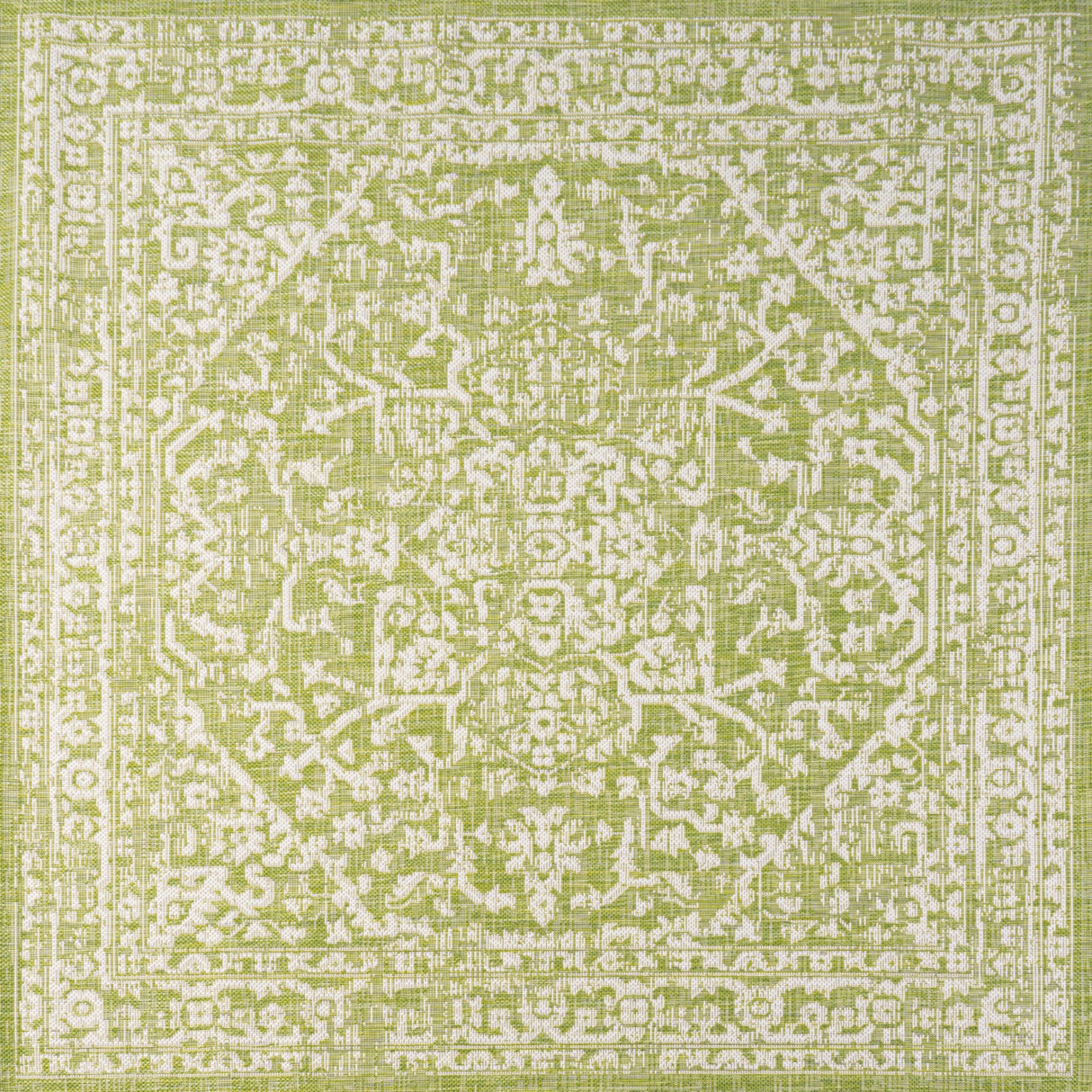 Malta Bohemian Medallion Textured Weave Indoor/Outdoor Square Area Rug