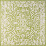 Malta Bohemian Medallion Textured Weave Indoor/Outdoor Square Area Rug