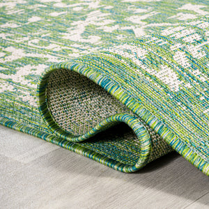 Malta Bohemian Medallion Textured Weave Indoor/Outdoor Square Area Rug