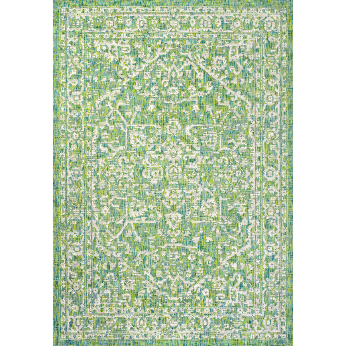 Malta Bohemian Medallion Textured Weave Indoor/Outdoor Area Rug