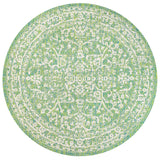 Malta Bohemian Medallion Textured Weave Indoor/Outdoor Round Area Rug