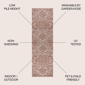 Estrella Bohemian Medallion Weave Indoor/Outdoor Runner Rug